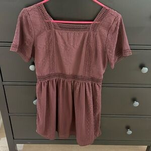 Abercrombie & Fitch Purple Lace Dress